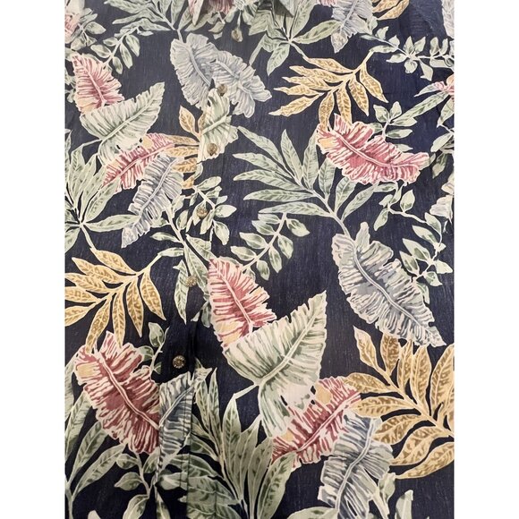 COOKE STREET Honolulu Button Up Shirt Men Size XL Blue Short Sleeve Hawaiian - Picture 2 of 6